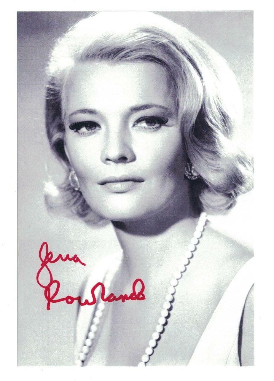 Gena Rowlands Signed Autographed 4 x 6 Photo Poster painting Actress B