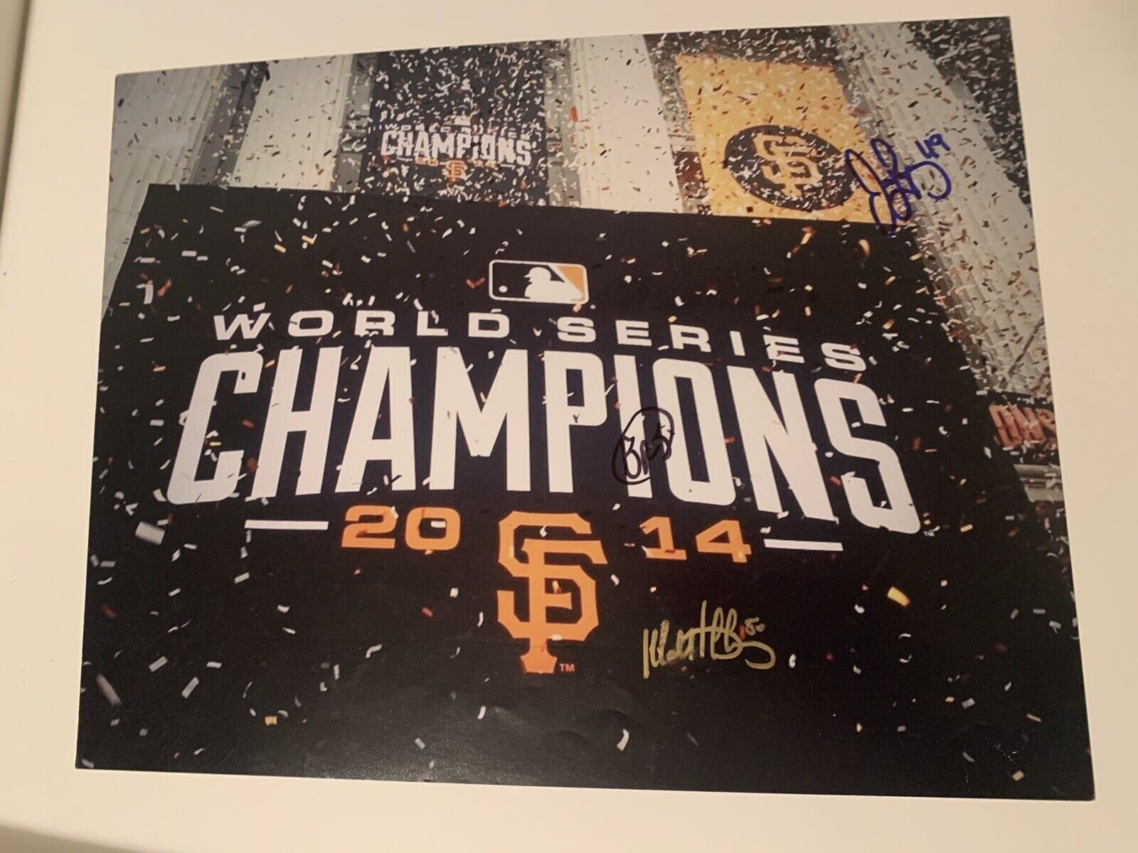 san francisco giants Signed 11x14 Duffy Lopez