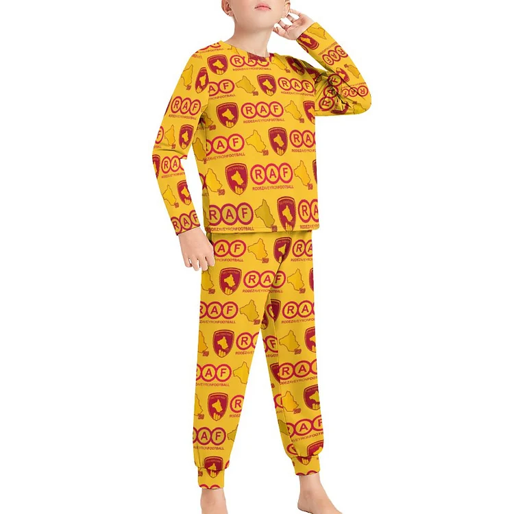 Rodez AF Ensemble Pyjama Manches Longues Vêtements De Nuit Junior Enfants