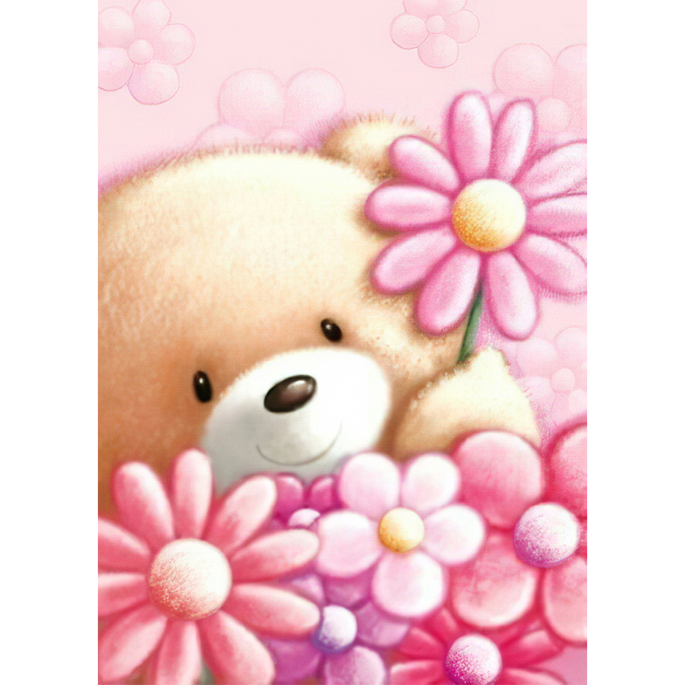 

Cute Bear - Round Drill Diamond Painting - 30*40CM, 501 Original