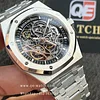 Audemars Piguet Royal Oak 15407ST.OO.1220ST.01 Grey Openworked Dial 41Mm Stainless Steel Super Clone