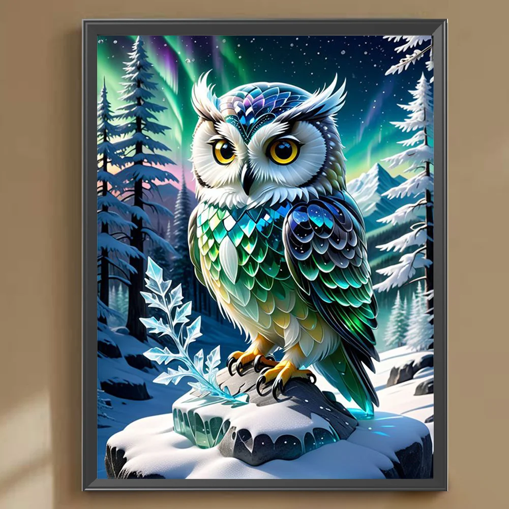 Diamond Painting - Full Round Drill - Owl(Canvas|30*40cm)