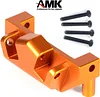 AMK CNC Aluminum Link Riser for 1/10 RC Crawler Axial Capra 1.9 Unlimited Trail Buggy Currie F9 SuperShafty CP44 Portal Axle Upgrade (Orange Link Riser)
