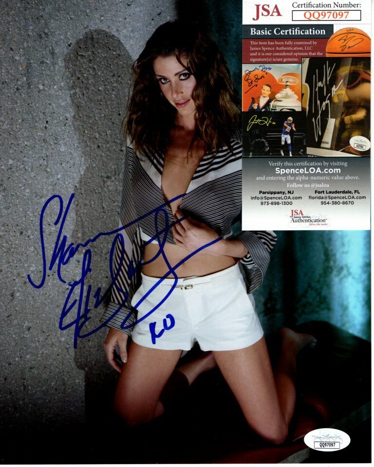 SHANNON ELIZABETH signed 8x10 Photo Poster painting JSA