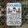 Pool rules - Vintage Metal Signs - 20*30cm/30*40cm - Warning