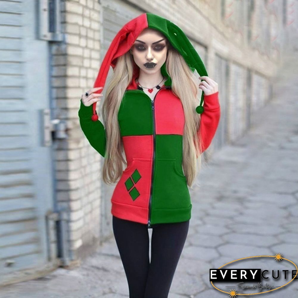 Women Sweatshirt Zipper Hoodie  Cosplay Coat
