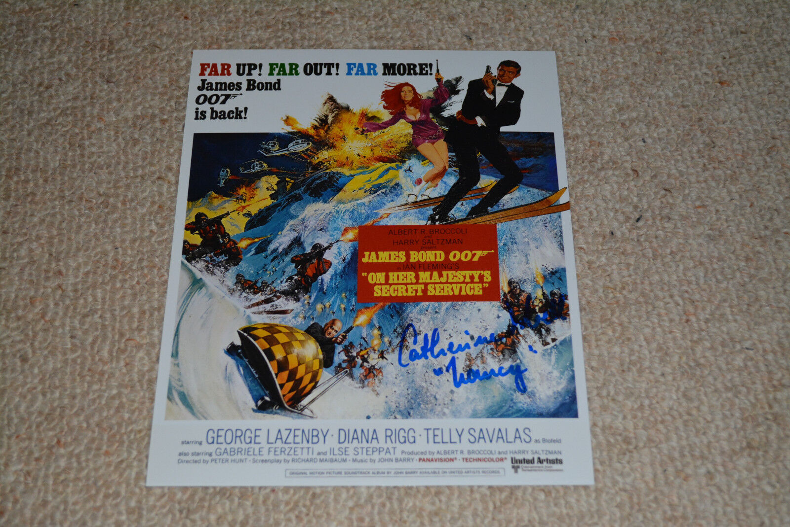 CATHERINE SCHELL signed autograph 8x10 In Person JAMES BOND 007 Nancy