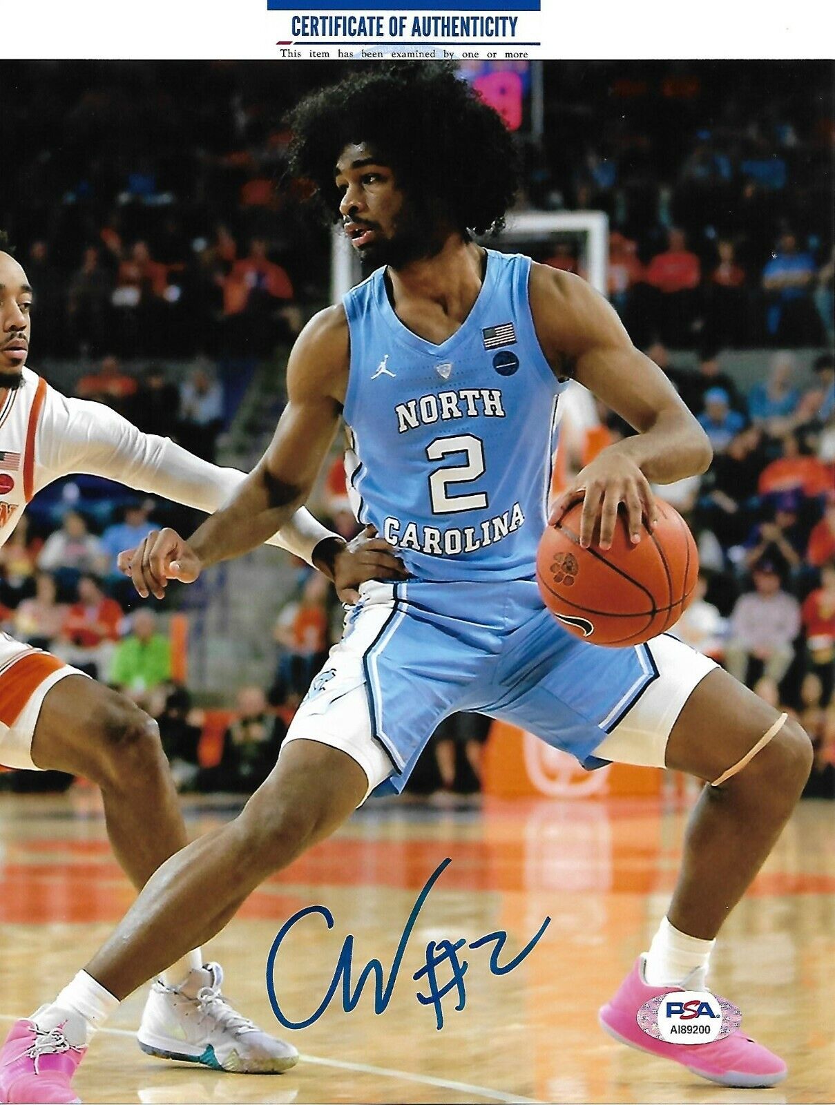 COBY WHITE signed NBORTH CAROLINA TAR HEELS, BULLS 8x10 Photo Poster painting w/ COA PSA AI89200