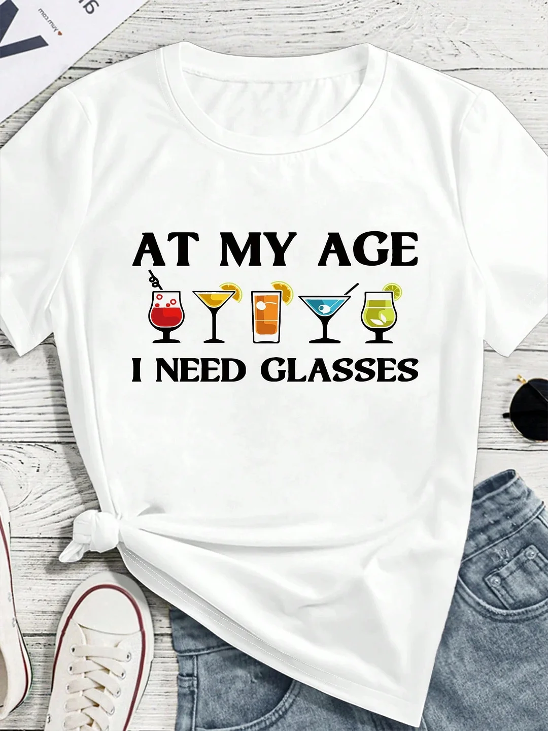 Women's T-Shirt, With Its Simple Yet Refined Design, Is Crafted From Soft And Comfortable Fabric, Creating A Versatile Style That Perfectly Embodies A Woman's Elegant Demeanor And Youthful Vitality | IFYHOME