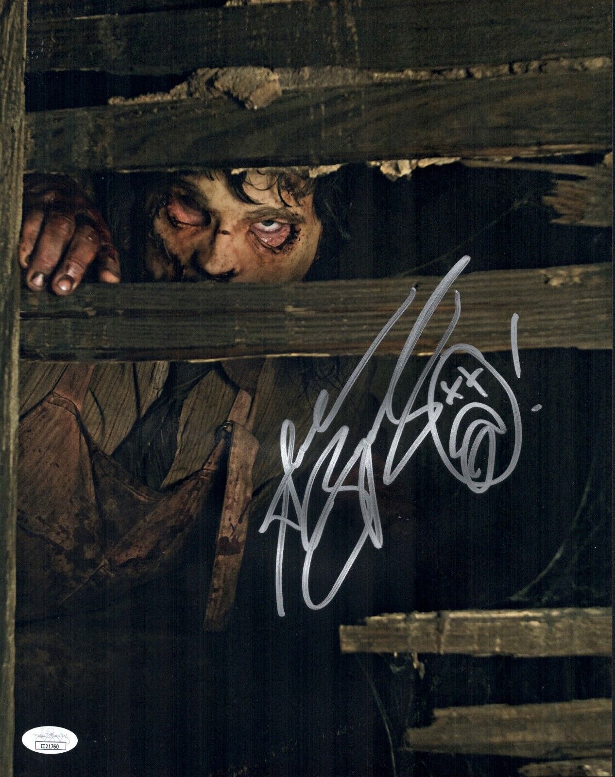 ANDREW BRYNIARSKI Signed 11x14 TEXAS CHAINSAW MASSACRE Photo Poster painting Autograph JSA COA