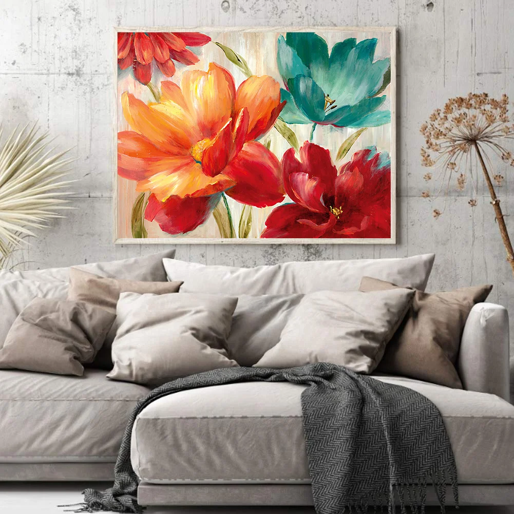 Color Flower (40*50cm)-Painting By Numbers