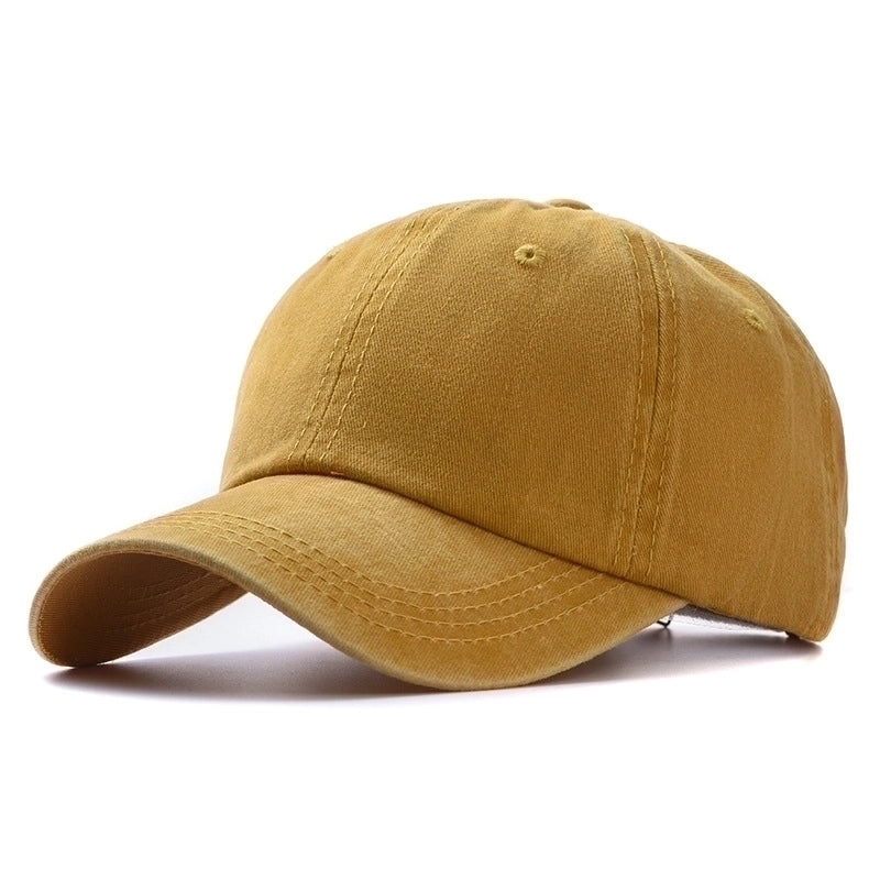 Fashion Washed Cotton Hats Solid Color Baseball Caps Outdoor Caps Sun Hats