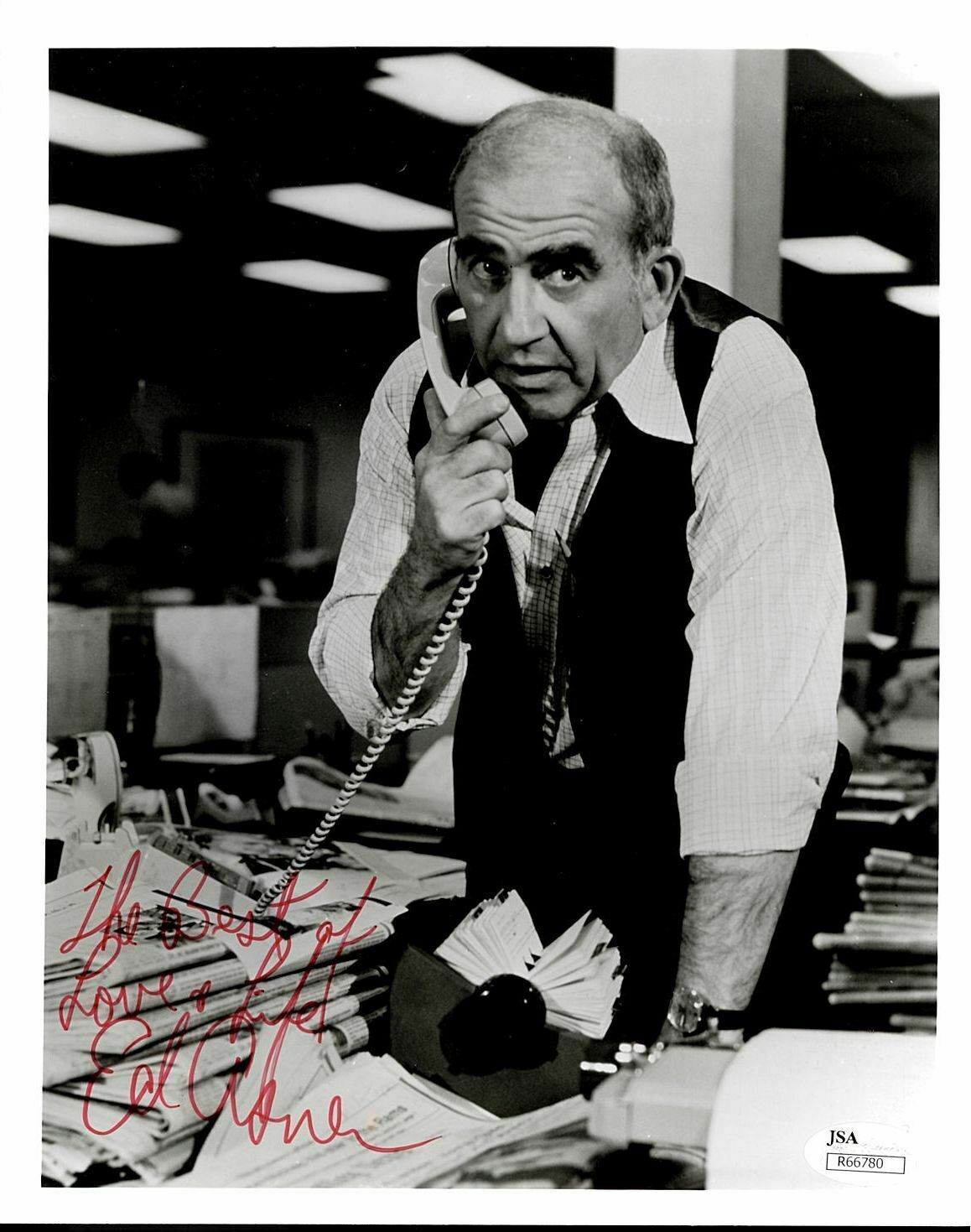 ED ASNER INSCRIBED AUTOGRAPHED SIGNED 8X10 JSA AUTHENTICATED COA #r66780