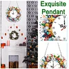 2D Flat DIY Christmas Snowflake Acrylic Diamond Painting Clock Pendant Decor