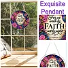 Diamond Painting Acrylic Single-Sided Drill Faith Hummingbird Sign Pendant for Home Decor