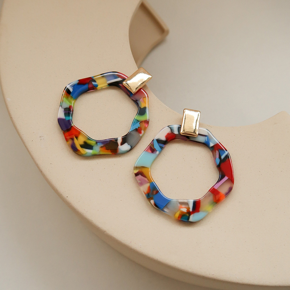 Casual Geometric Acrylic Earrings