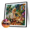 Garden Girl-Full Round Diamond Painting 40*40cm