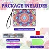 Diamond Painting Mandala Single Side PU Cosmetic Bag Ladies Clutch