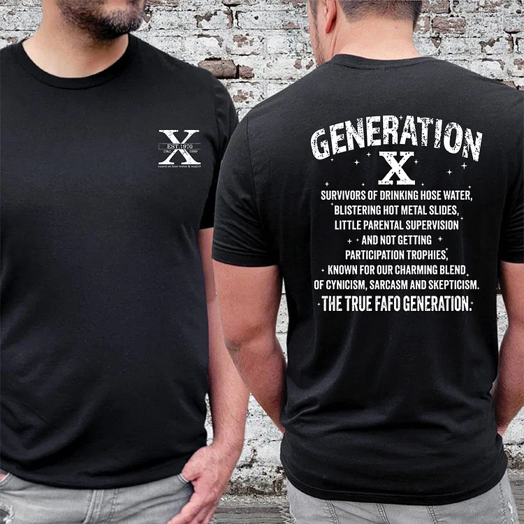Custom Year Gen X T-shirt/Sweatshirt