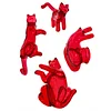 Cat Heart 4 Cats Form A Heart Dark Gift Soft Plastic Toy Home Decoration