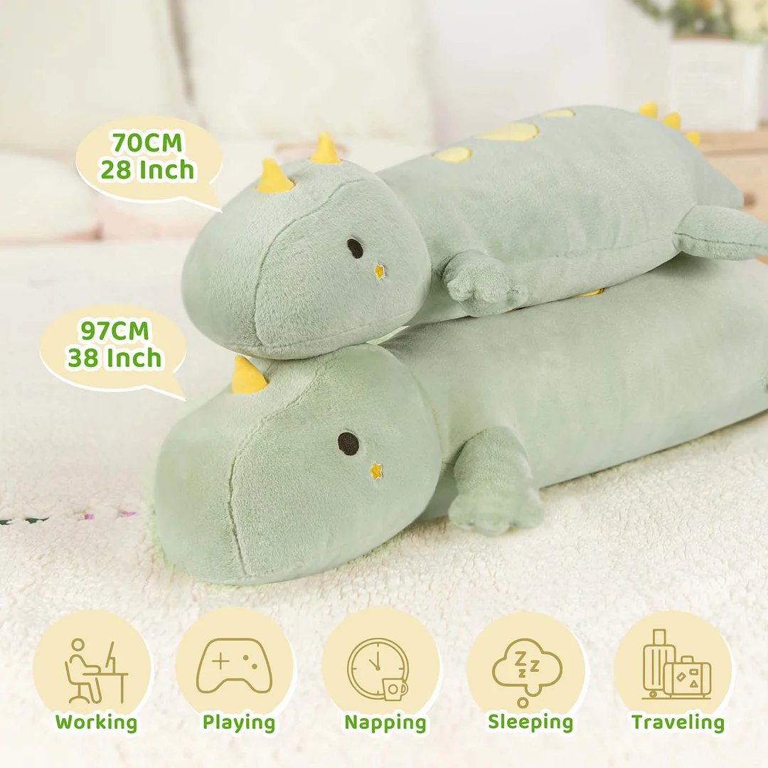 Large Dinosaur Stuffed Animal Kawaii Plush Pillow Squishy Soft Toy