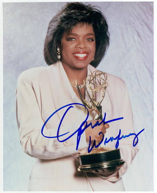 Oprah Winfrey vintage signed 8x10 Photo Poster painting