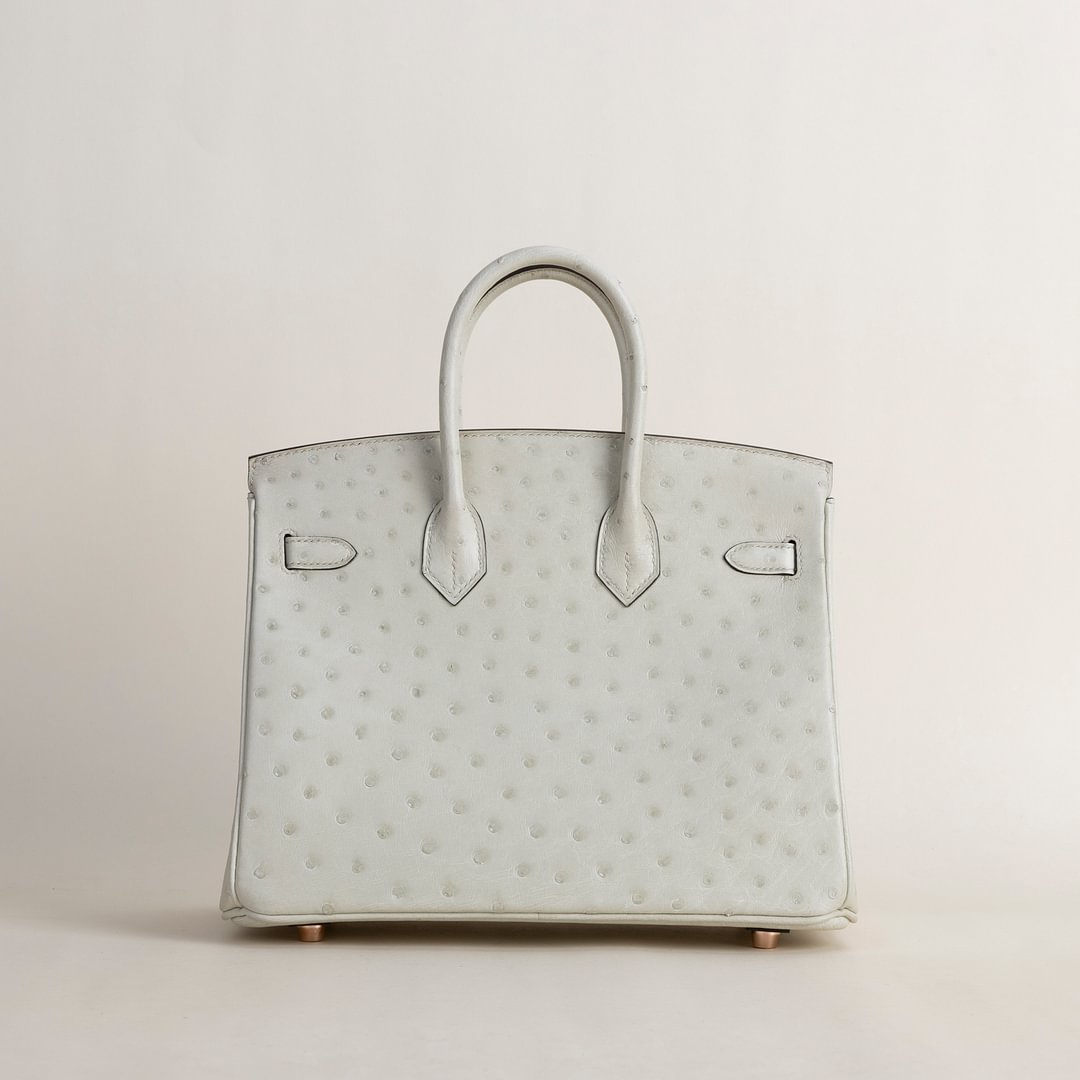 Birkin 25cm Ostrich 3C Parchemin GHW