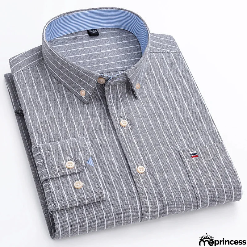 Men's Cotton Turndown Collar Full Sleeves Casual Wear Shirts