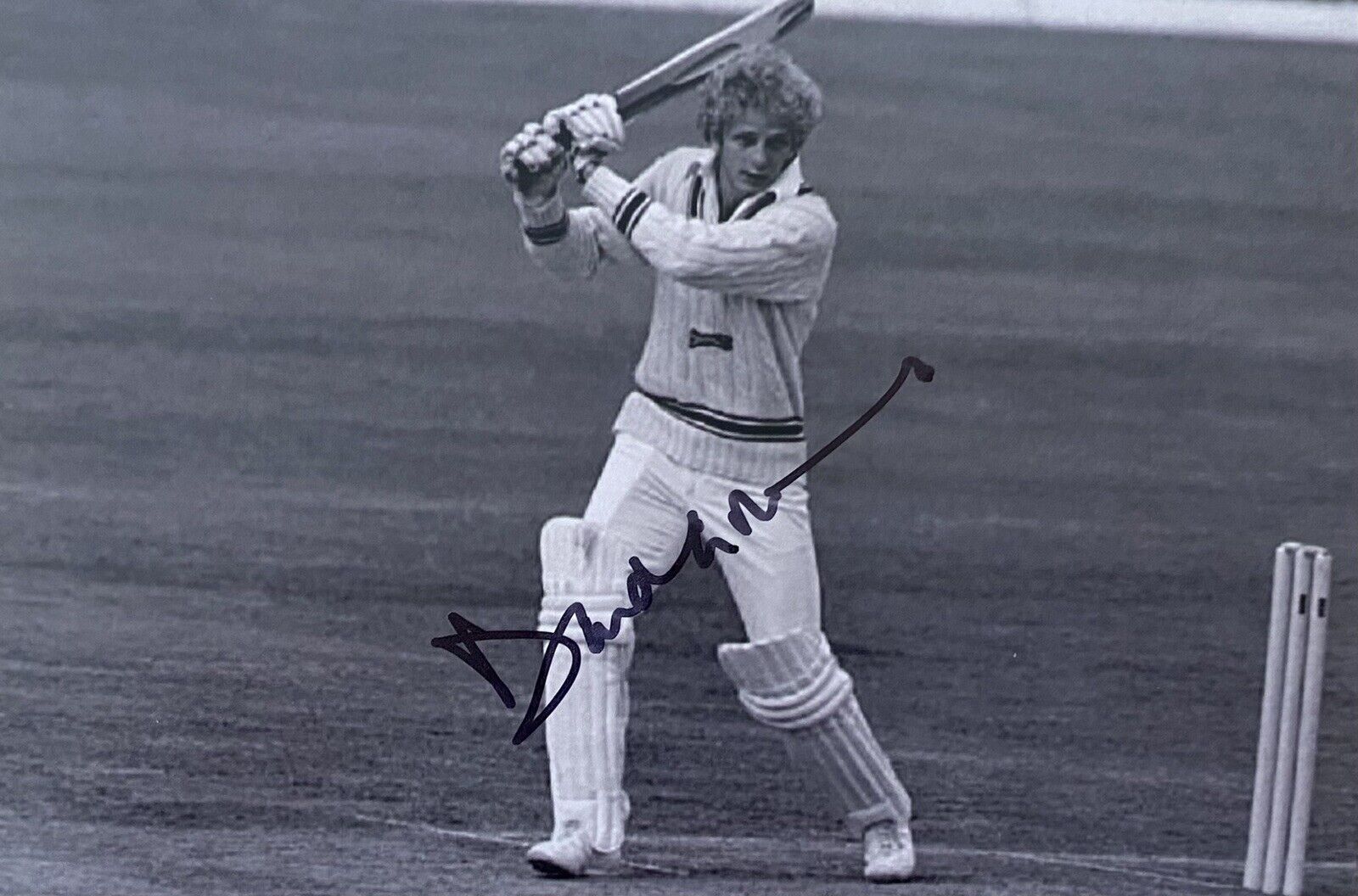 David Gower Genuine Hand Signed England 6X4 Cricket Photo Poster painting 3