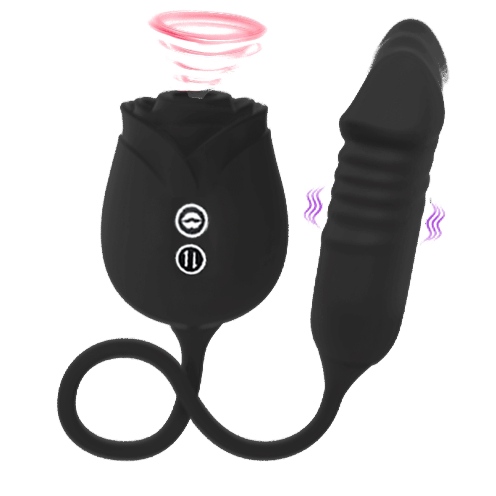 Black Rose -2026 Upgraded Rose Clit Sucking Toy Dildo G-spot Vibrator Bodysafe Silicone Material By Rose Toy