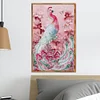Diamond Painting -DIY Round Dril Pink Peafowl