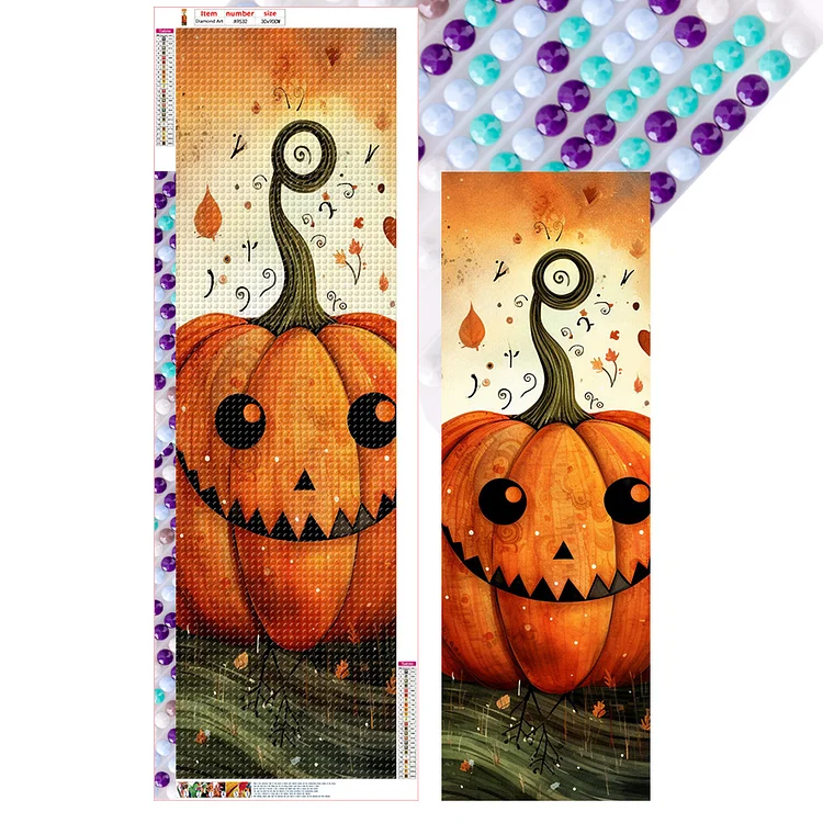 Pumpkin 30*90CM (Canvas) Full Round Drill Diamond Painting gbfke