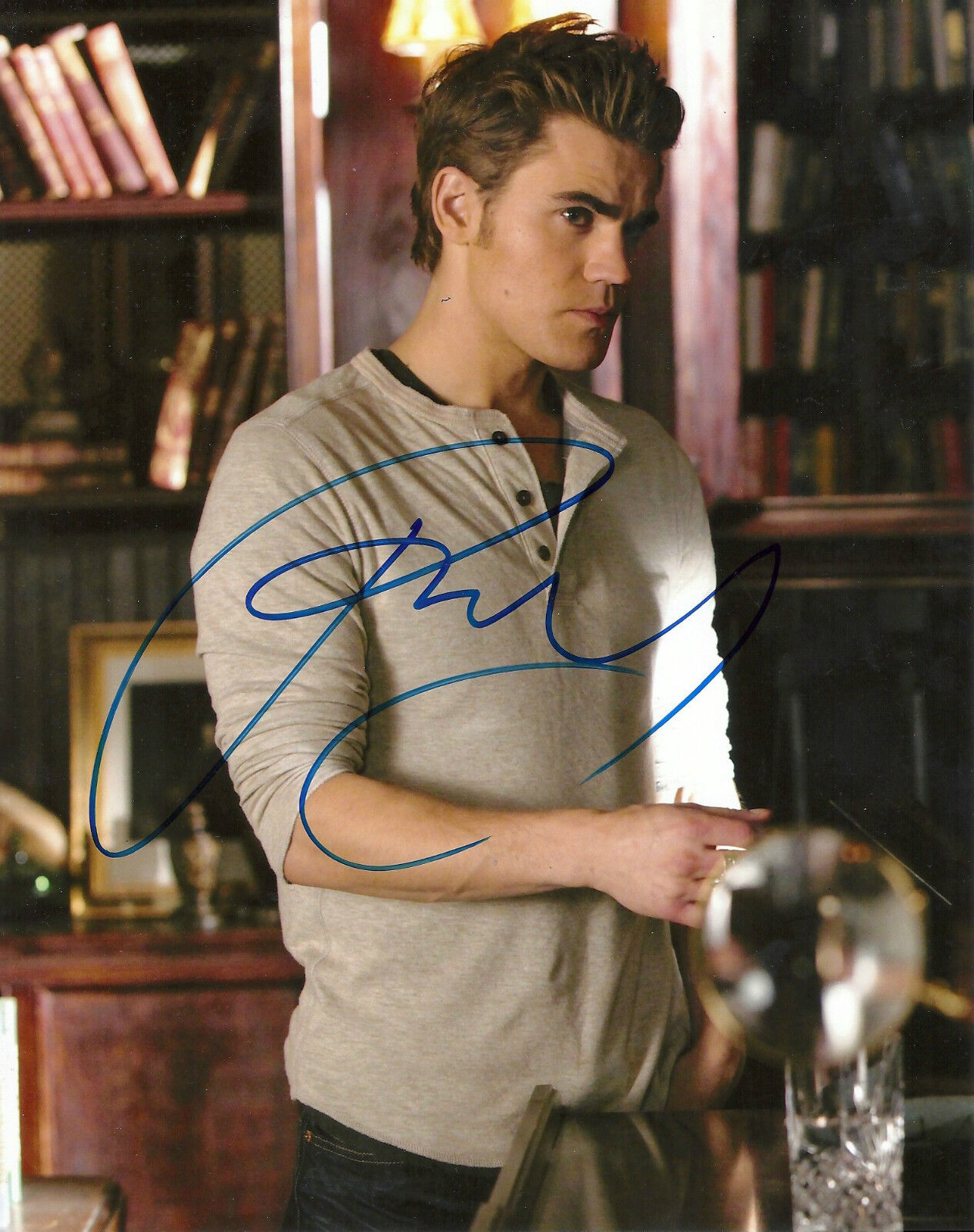 PAUL WESLEY 'THE VAMPIRE DIARIES' STEFAN SALVATORE SIGNED 8X10 PICTURE 3