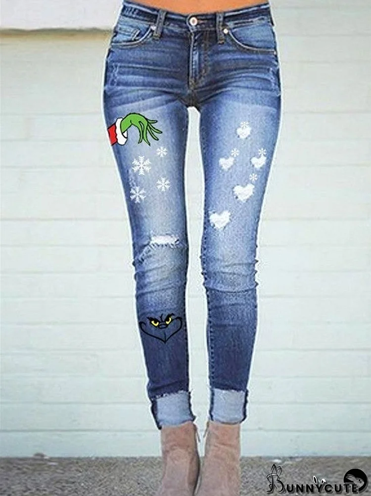 Women Bottoms Jeans Graphic