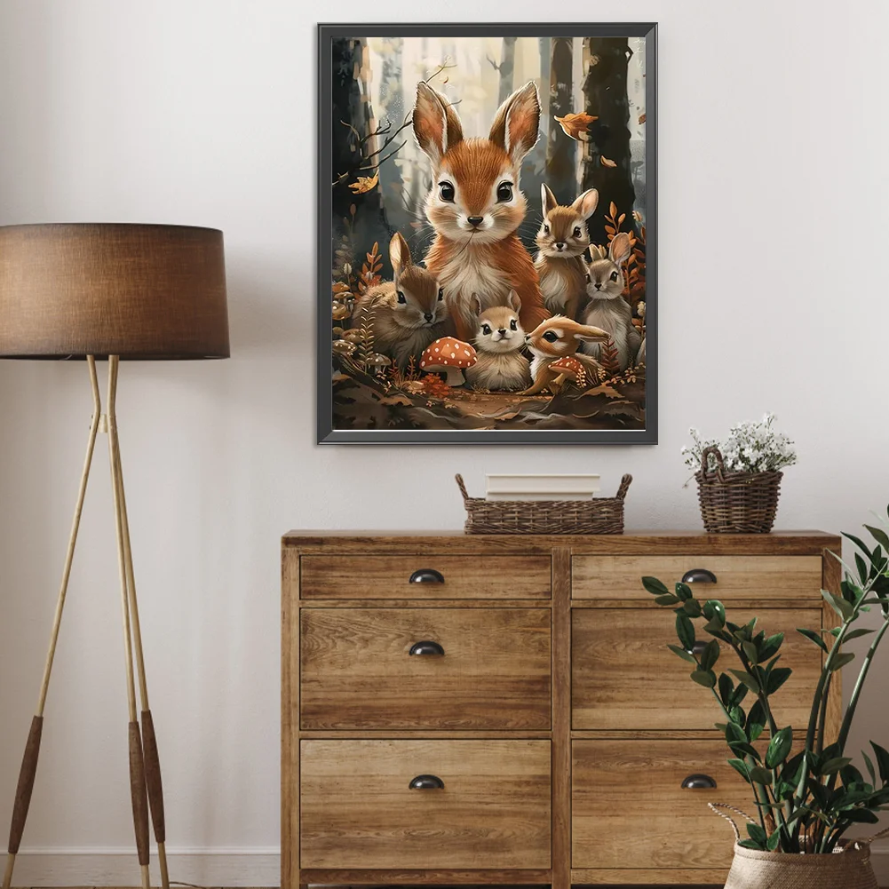 Diamond Painting - Full Round Drill - Rabbit(Canvas|40*50cm)