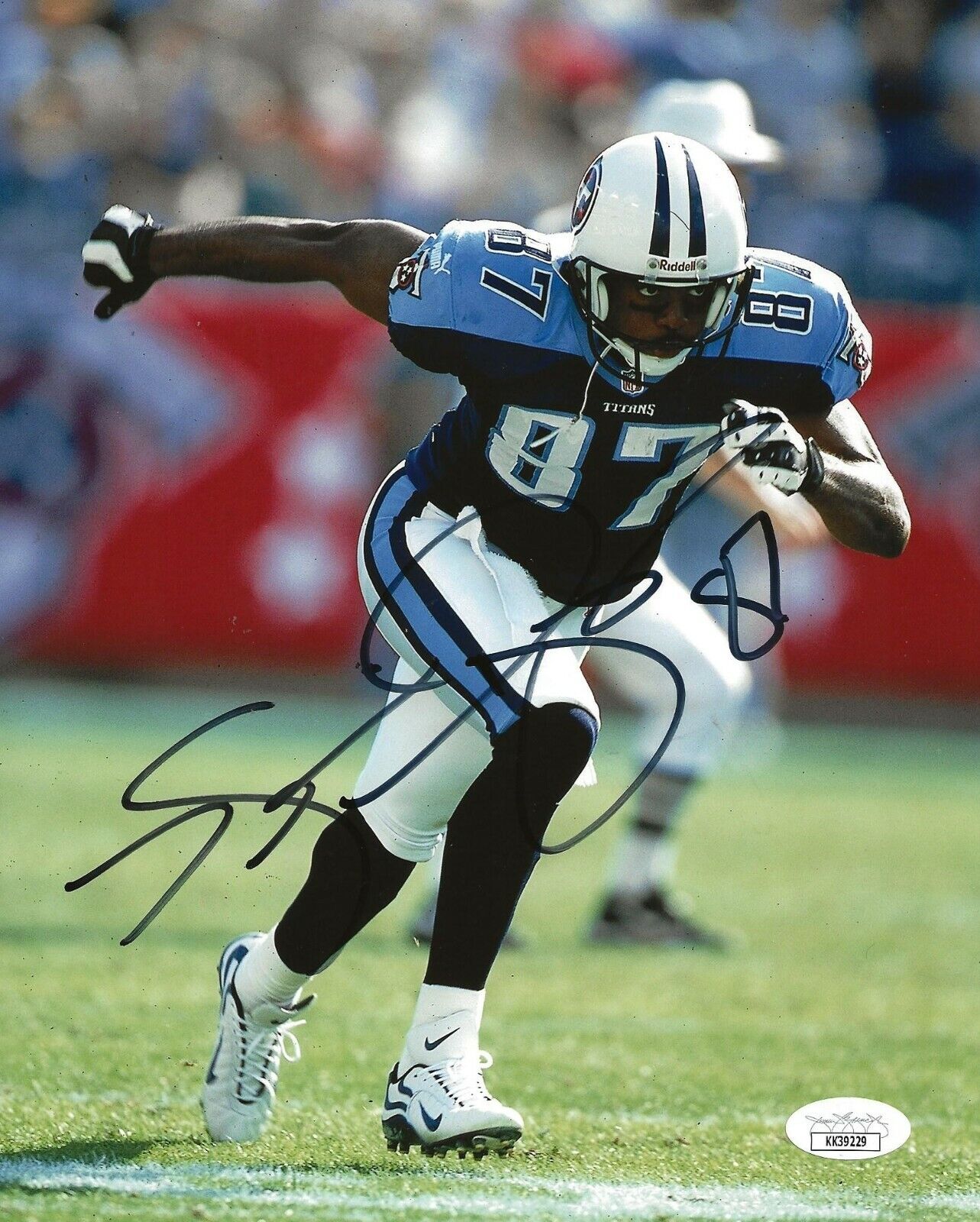 Kevin Dyson signed Tennessee Titans 8x10 Photo Poster painting autographed 3 JSA