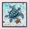 Turtle Beach Full 14CT 2 Strands DIY Counted Cross Stitch Kits for Beginners Adults Home Decor Cross Stitch Patterns Arts Craft Kits 15.6x15.6In tapestrymarket