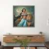 >SALE<Full Embroidery Cotton Thread 11CT Printed Princess Jasmine Cross Stitch 40x40cm
