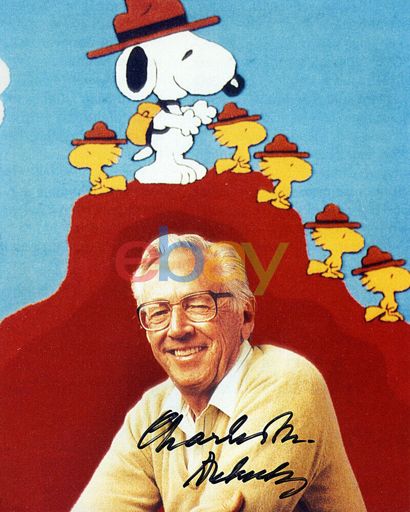 Charles M Schulz Signed Autographed 8x10 Color Photo Poster painting reprint