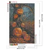 Halloween Kürbis 5d DIY Runde Vollbohrer Dimond Gemälde Kit Wohnkultur40x60cm