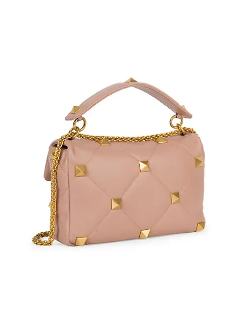Valentino Garavani Roman Stud Leather Shoulder Bag