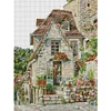 Flower House-14CT Stamped Cross Stitch 30*40cm/11.81*15.75in