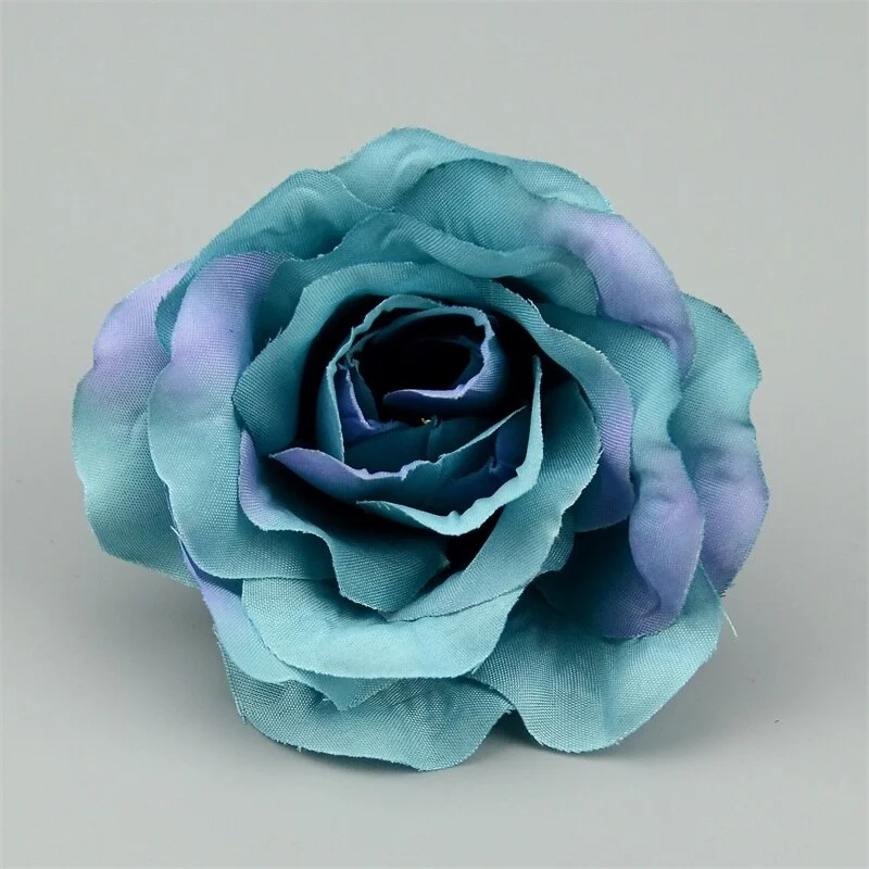 3/10pcs Large Artificial Silk Rose Flower Heads 9cm For Wedding Party Decoration DIY Scrapbook Flower Wall Craft Fake Flowers