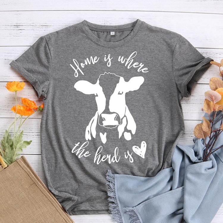 ANB - Home is where the herd is Retro Tee -03956