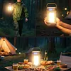 Solar Foldable Camping Light Rechargeable Portable Flashlight Hanging Tent Light