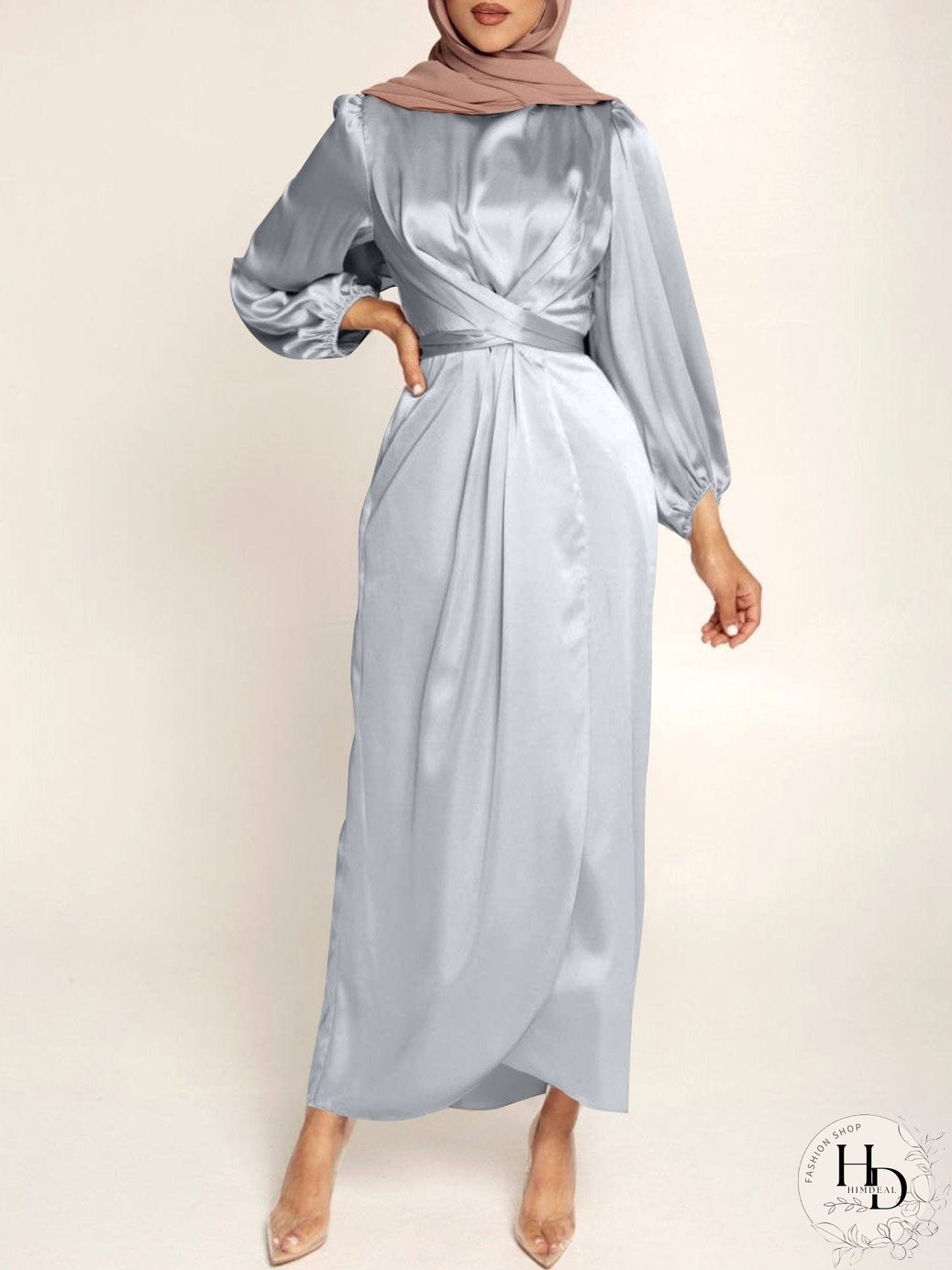 Velvet Smocked Waist Dress