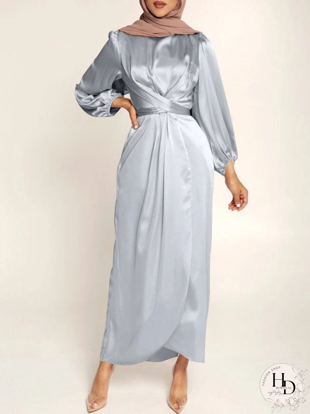 Velvet Smocked Waist Dress