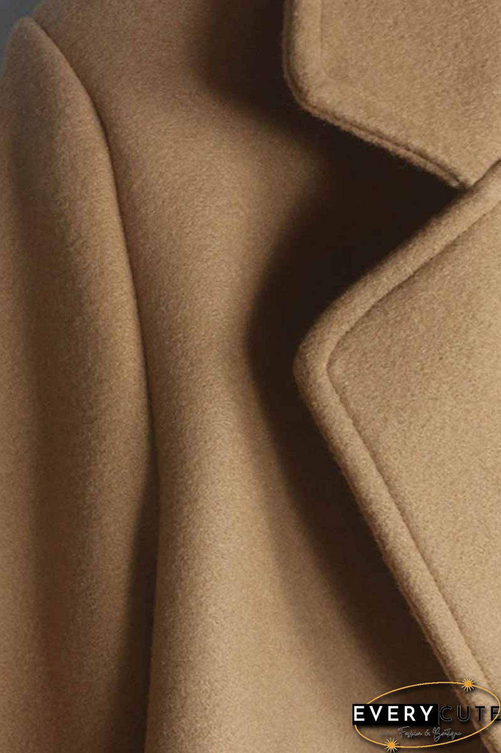 Loose Thick Solid Color Coat