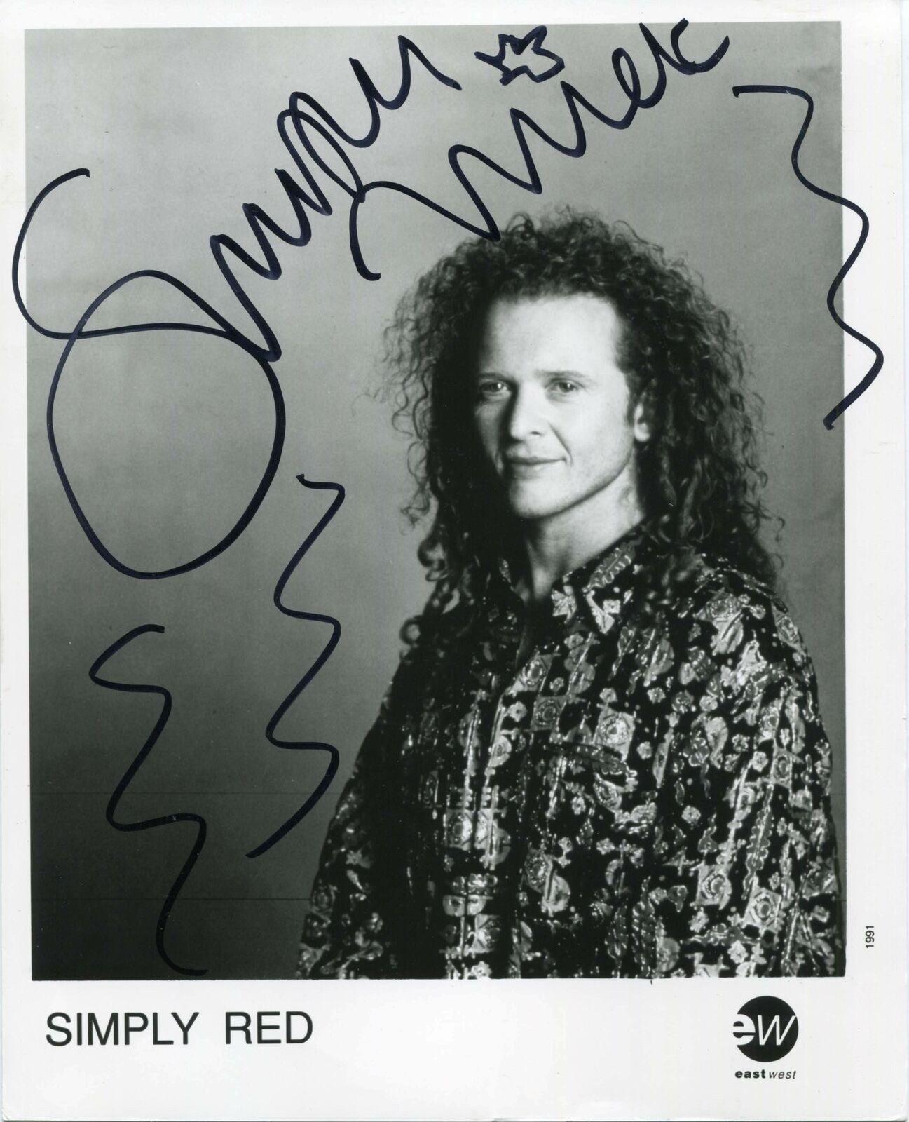 Mick Hucknall Simply Red autograph, signed Photo Poster painting