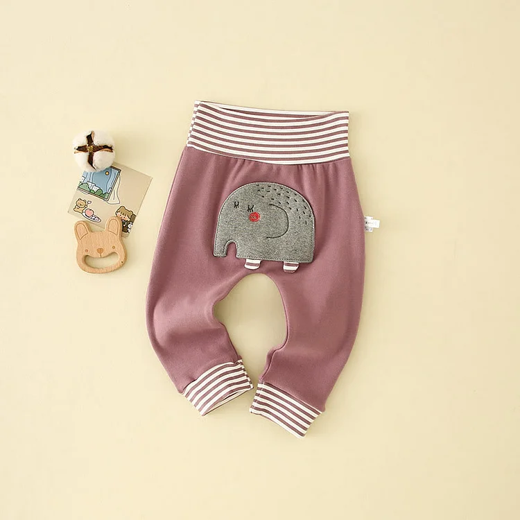  Baby Animal Patch Pants